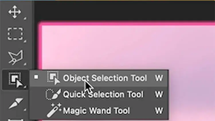 Photoshop Select Subject AI tool