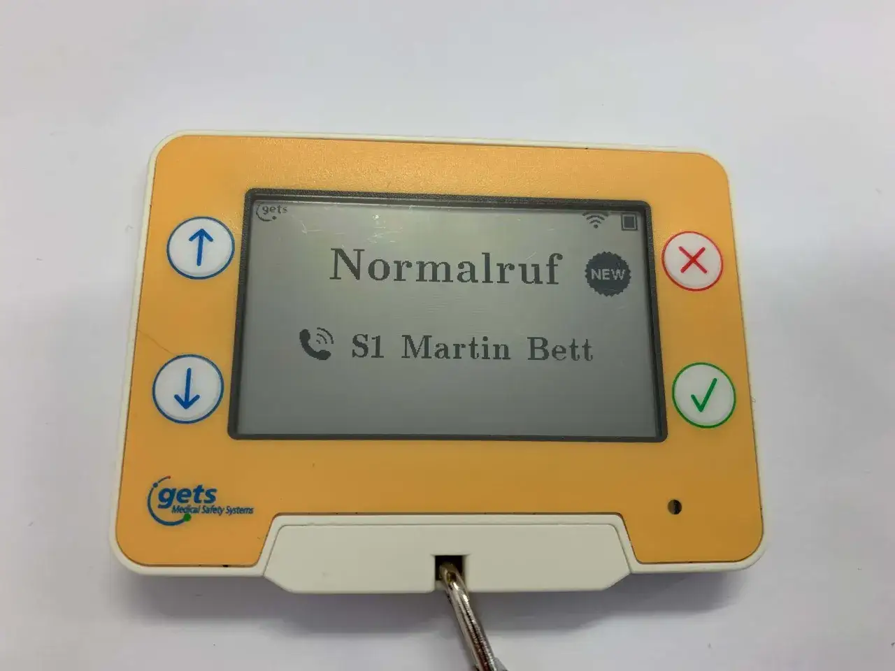 Ein Gets-Gerät zeigt