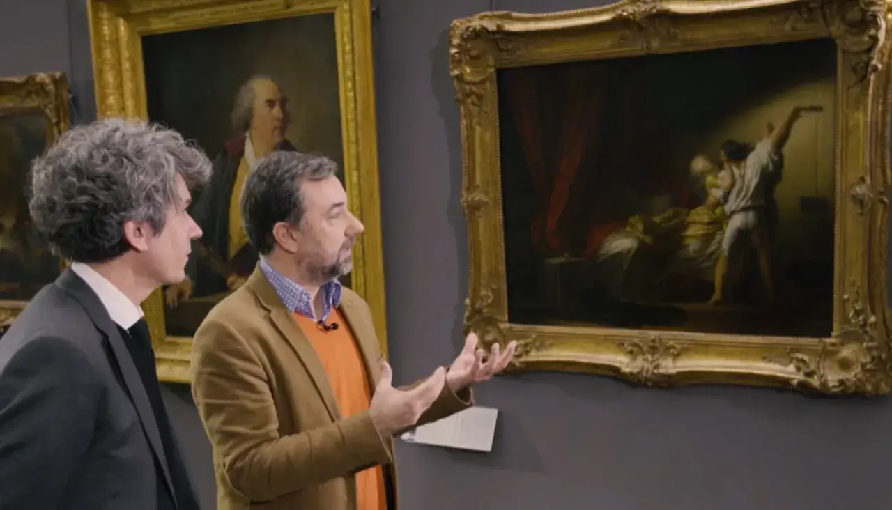 Deux hommes devant