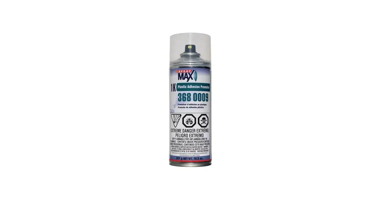 Spray MAX 1K, promotor de adhesi&oacute;n para pl&aacute;stico, ideal para preparar superficies antes de aplicar pintura para pl&aacute;stico.
