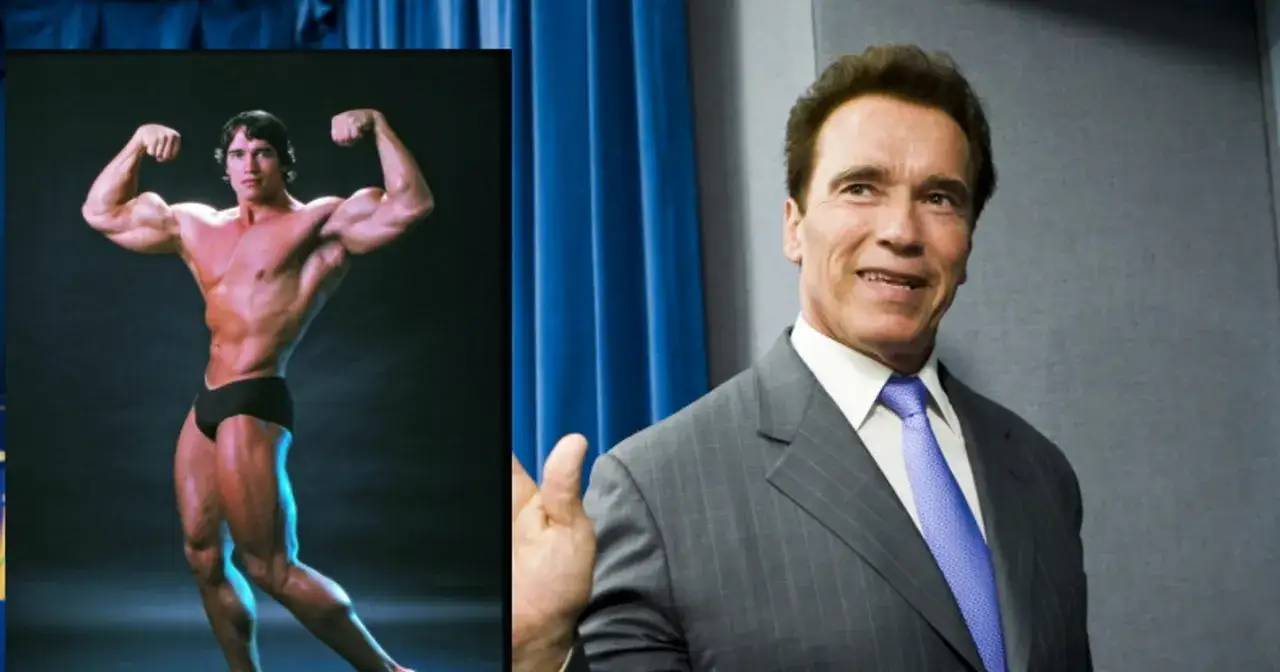 Arnold Schwarzenegger jako młody kulturysta i jako starszy polityk. Ile lat ma Schwarzenegger?