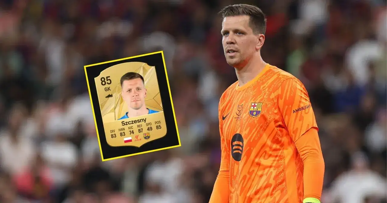 Wojciech Szczęsny w grze FIFA 23 jako bramkarz z oceną 85. Jego karta w grze prezentuje statystyki i zdjęcie.