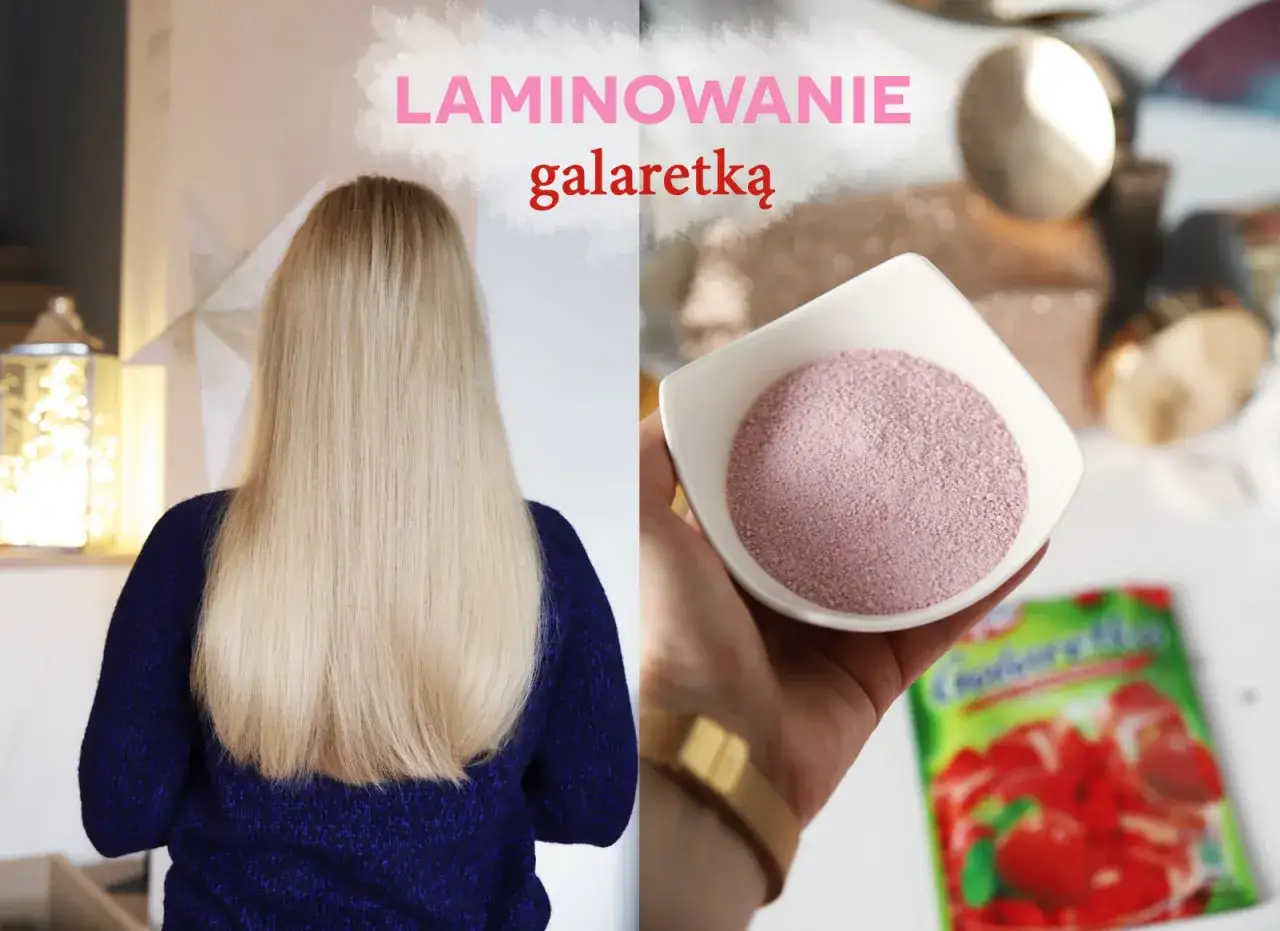 Laminacja włosów galaretką: lśniące, gładkie pasma po domowym zabiegu.