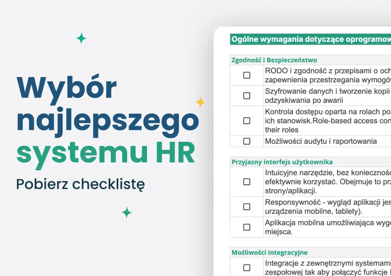 Checklista wyboru systemu HR: jak napisać regulamin, zgodność z RODO, intuicyjny interfejs i integracje.