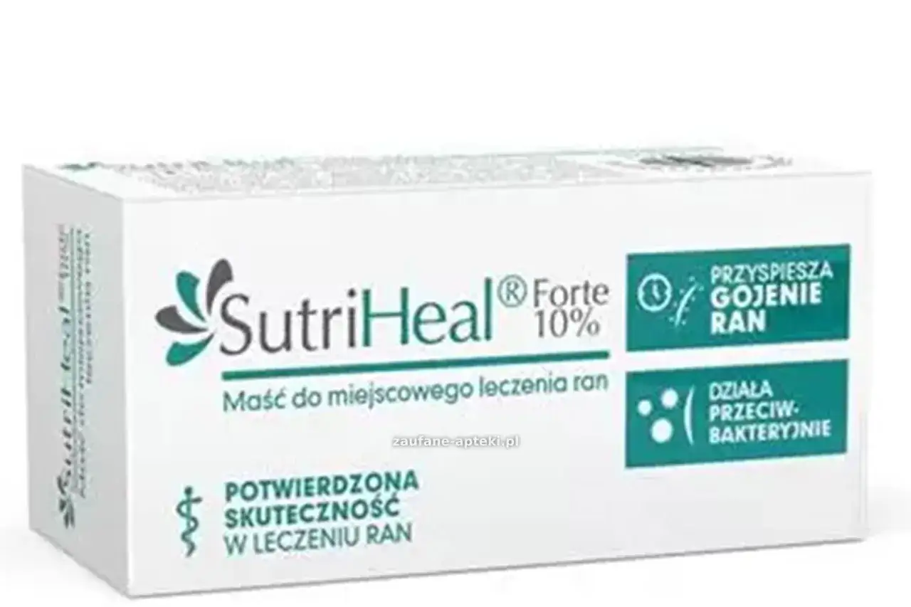 SutriHeal Forte 10% - maść na co? Na przyspieszenie gojenia ran i działanie przeciwbakteryjne. Potwierdzona skuteczność w leczeniu ran.