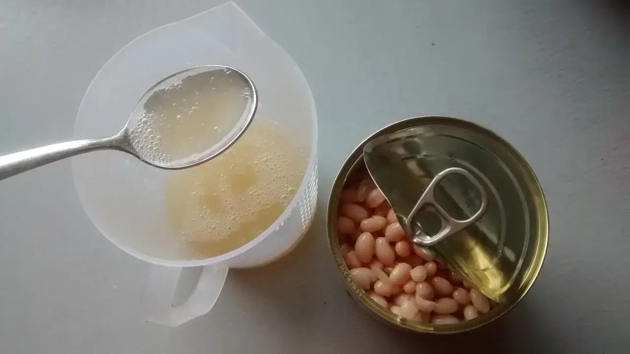 Nieuubita aquafaba w misce