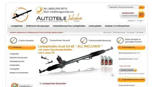Jakobs Autoteile Sortiment