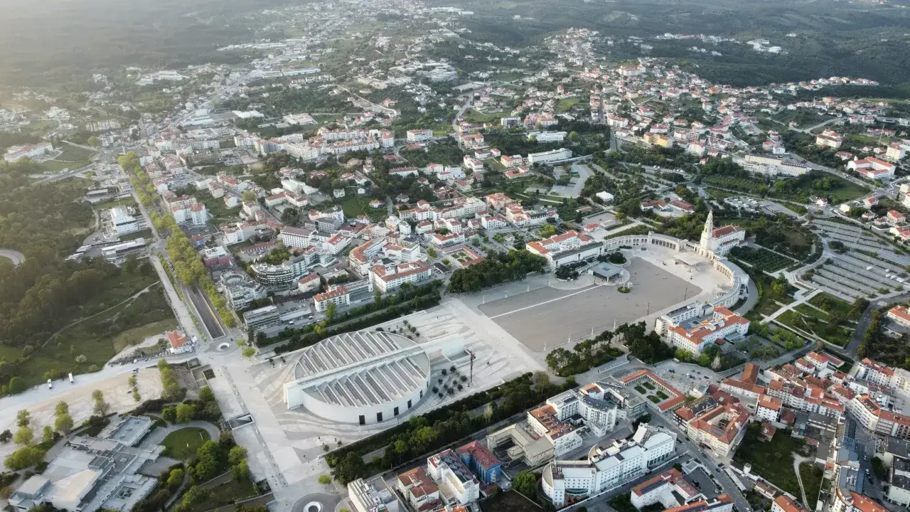 Sanktuarium Fatimskie widok z lotu ptaka