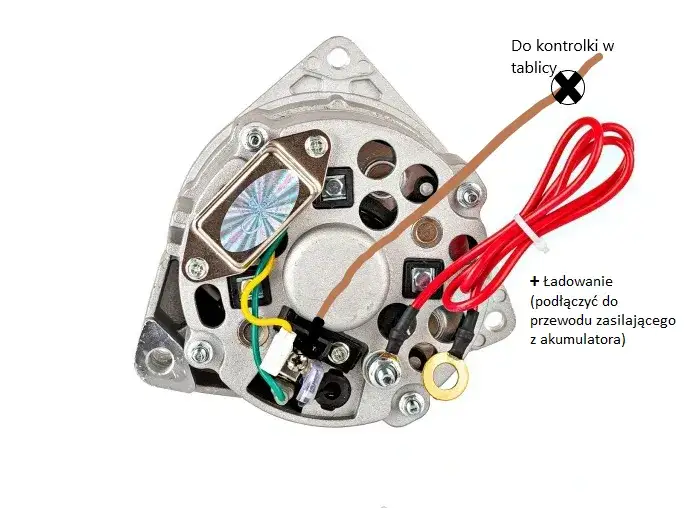 Schemat podłączenia alternatora Ursus C-360