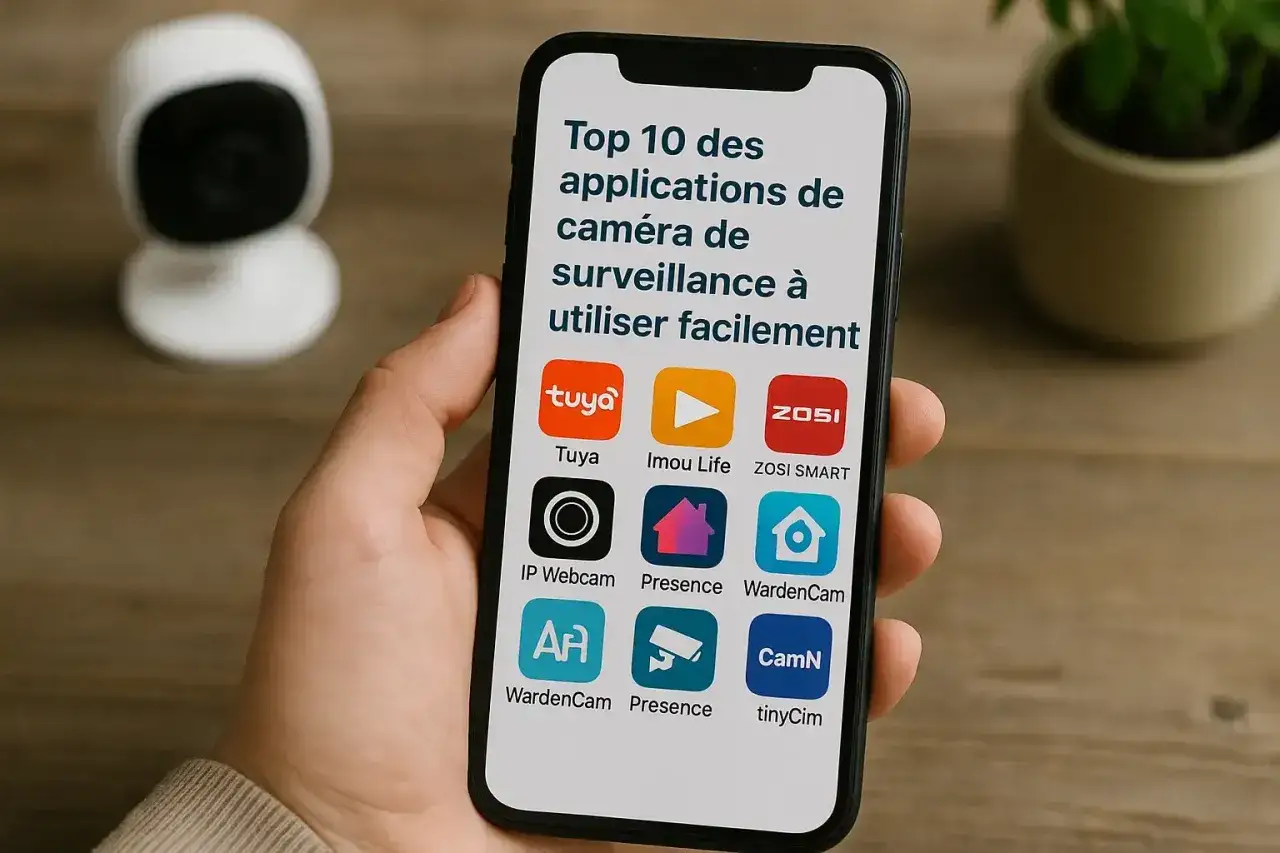 Main d'une personne tenant un smartphone affichant le