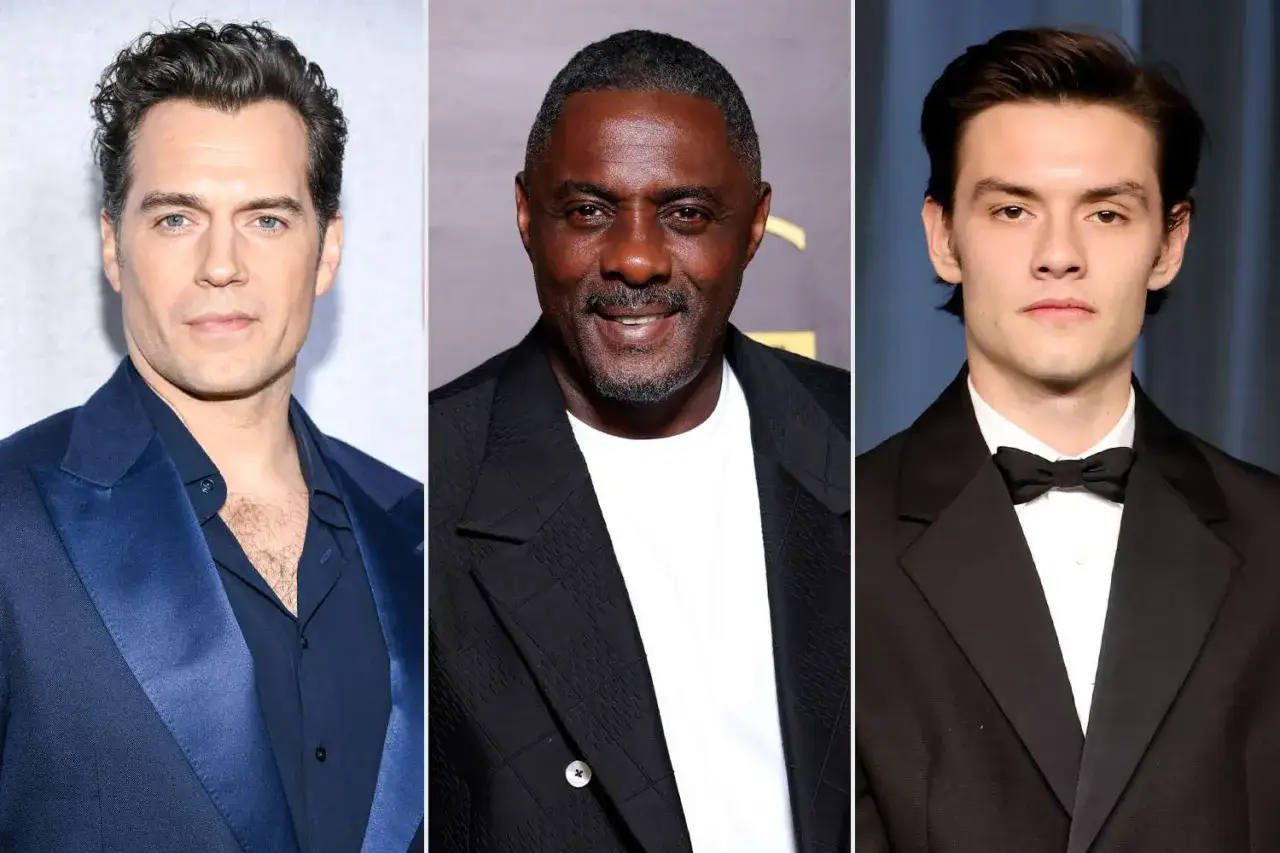 Drei Männer, die als neuer James Bond in Frage kommen: Henry Cavill, Idris Elba und Louis Partridge.