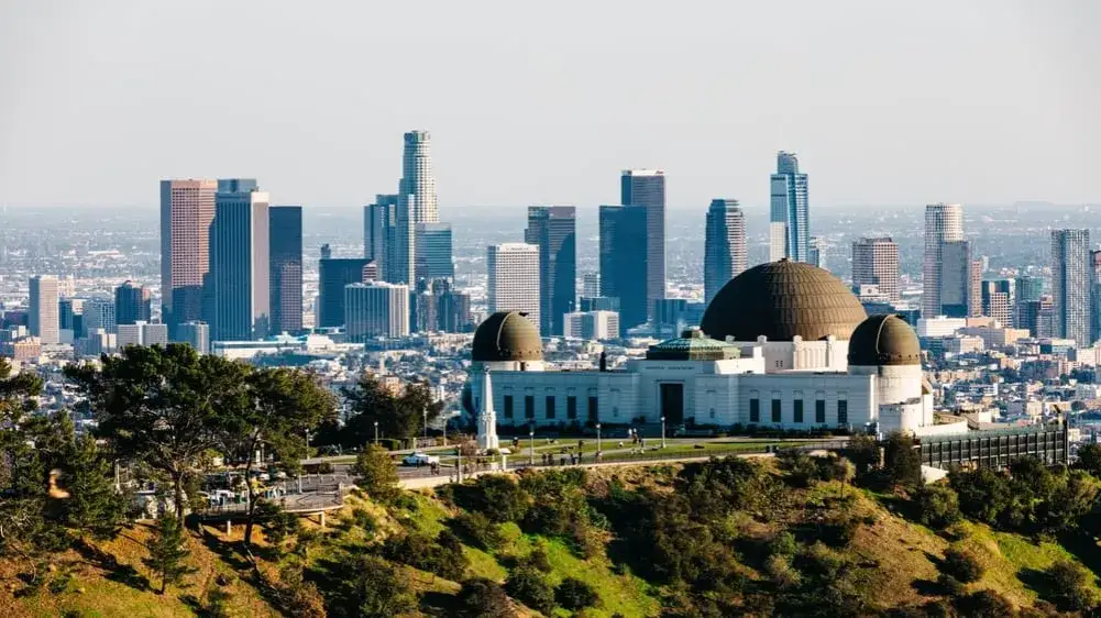Obserwatorium Griffitha widok Los Angeles