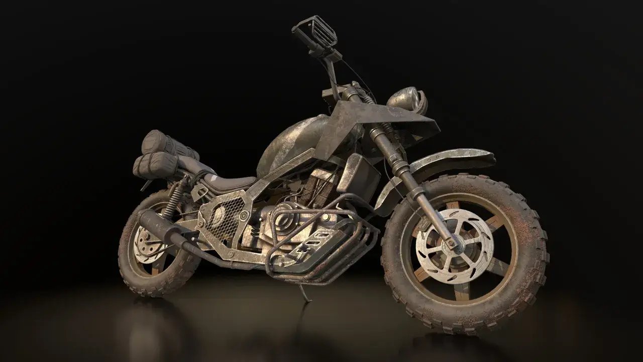 Zniszczony motocykl z sakwami, idealny do przetrwania w świecie Days Gone. Ten poradnik pokaże Ci, jak go zdobyć.
