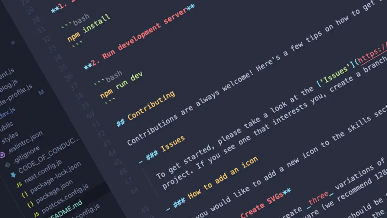 Code dans VS Code, avec des commandes comme 