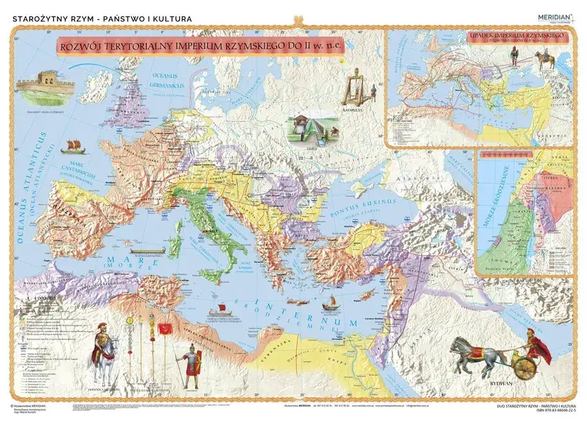 Mapa starożytne imperia Grecja Rzym Egipt