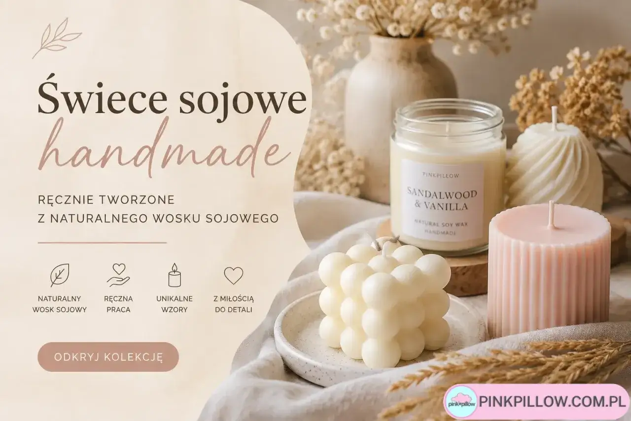 Świece sojowe handmade z naturalnego wosku. Dowiedz się, jak zrobić świece sojowe i odkryj unikalne wzory.