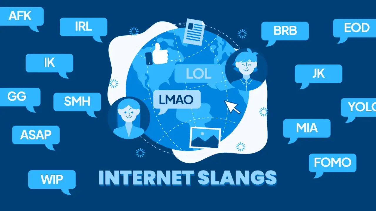 Internet-Slang-Illustration mit