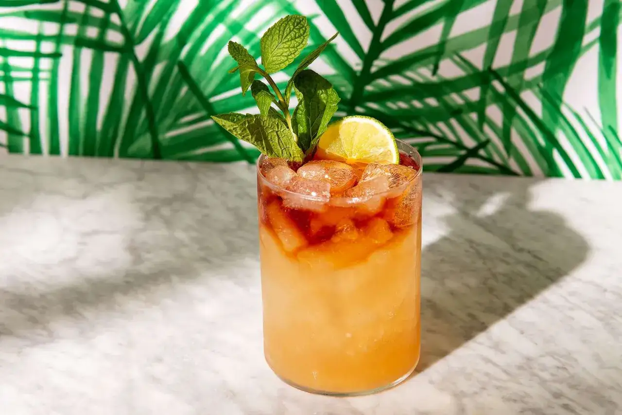 Erfrischender Rum-Cocktail mit Minze und Limette, perfekt für easy Rum Cocktails an einem sonnigen Tag.