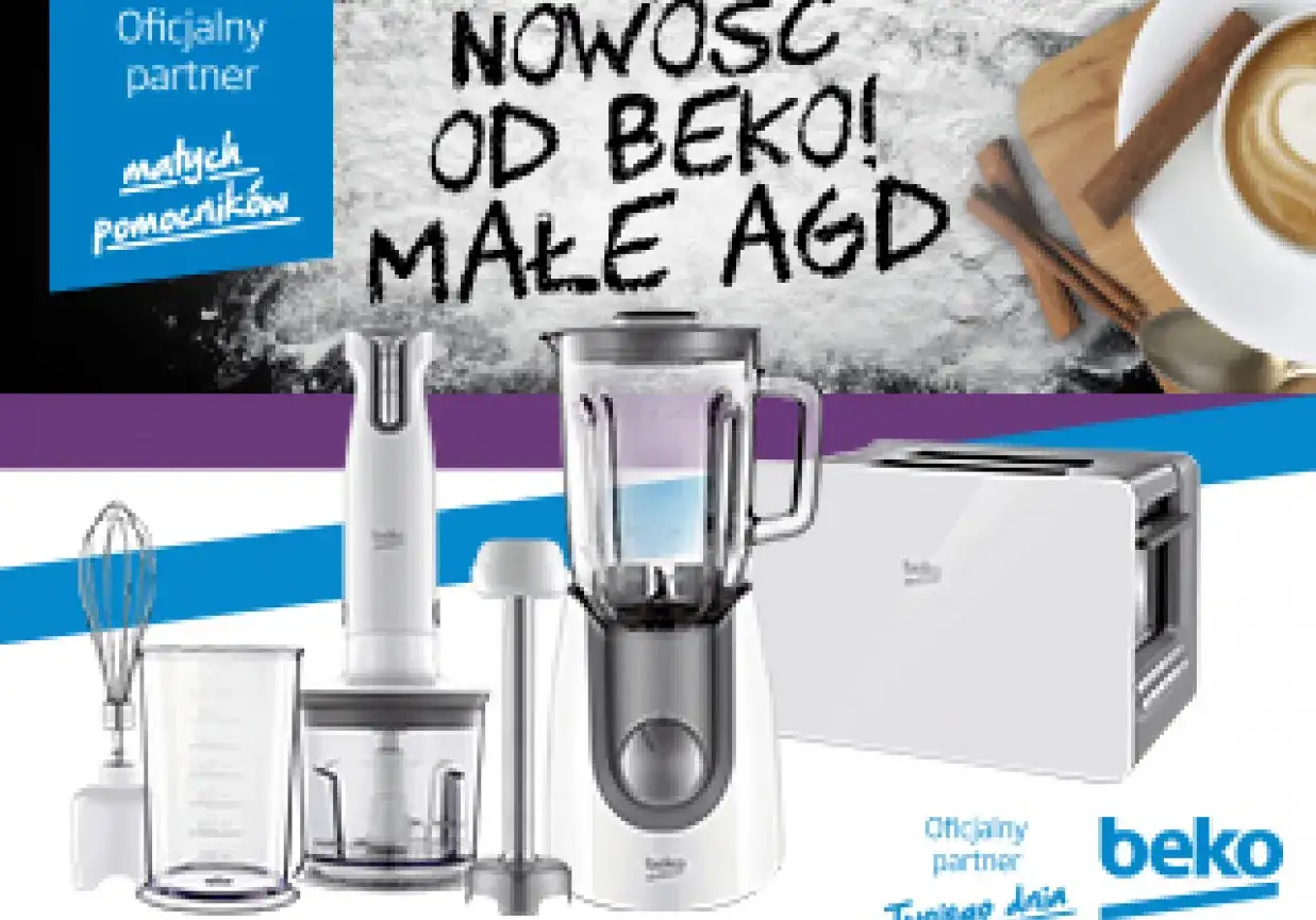 różne sprzęty AGD Beko