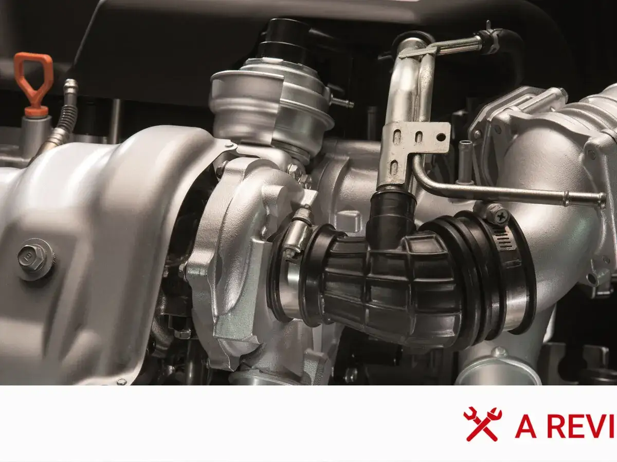 Detalle de un motor con turbo. Se aprecia el sistema de admisión y la válvula de descarga, sugiriendo la posibilidad de anular egr para optimizar el rendimiento.