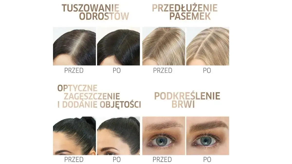 Farby do włos&oacute;w siwych przed i po