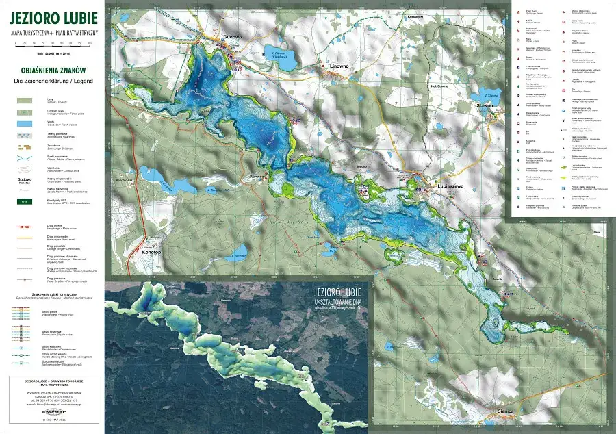 Jezioro Lubie mapa wędkarska