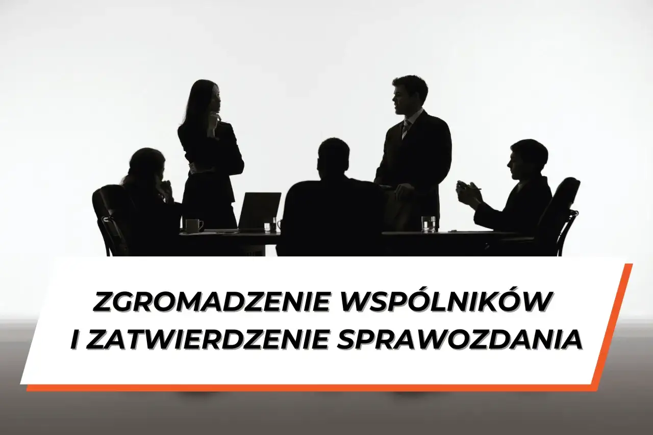 Zgromadzenie wspólników dyskutuje nad zatwierdzeniem sprawozdania finansowego.