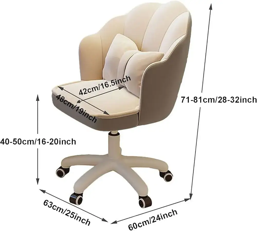 Ergonomiczne krzesło do toaletki wymiary