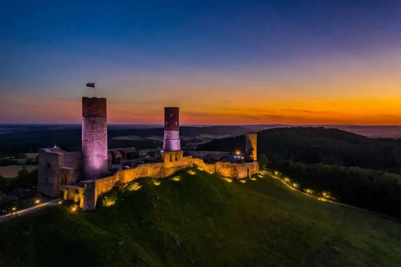 Góry Świętokrzyskie krajobraz jesienią