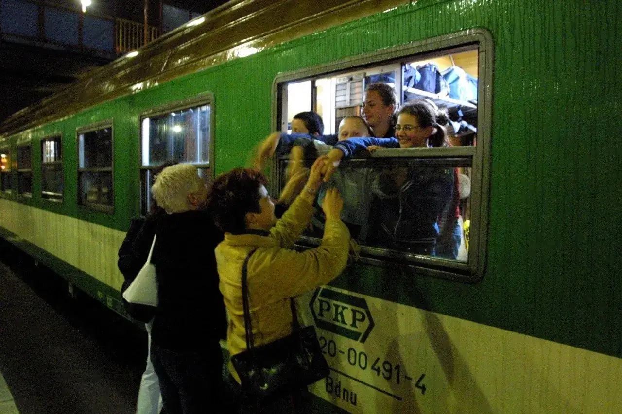 Pociąg Barbakan Krak&oacute;w kolejka turystyczna