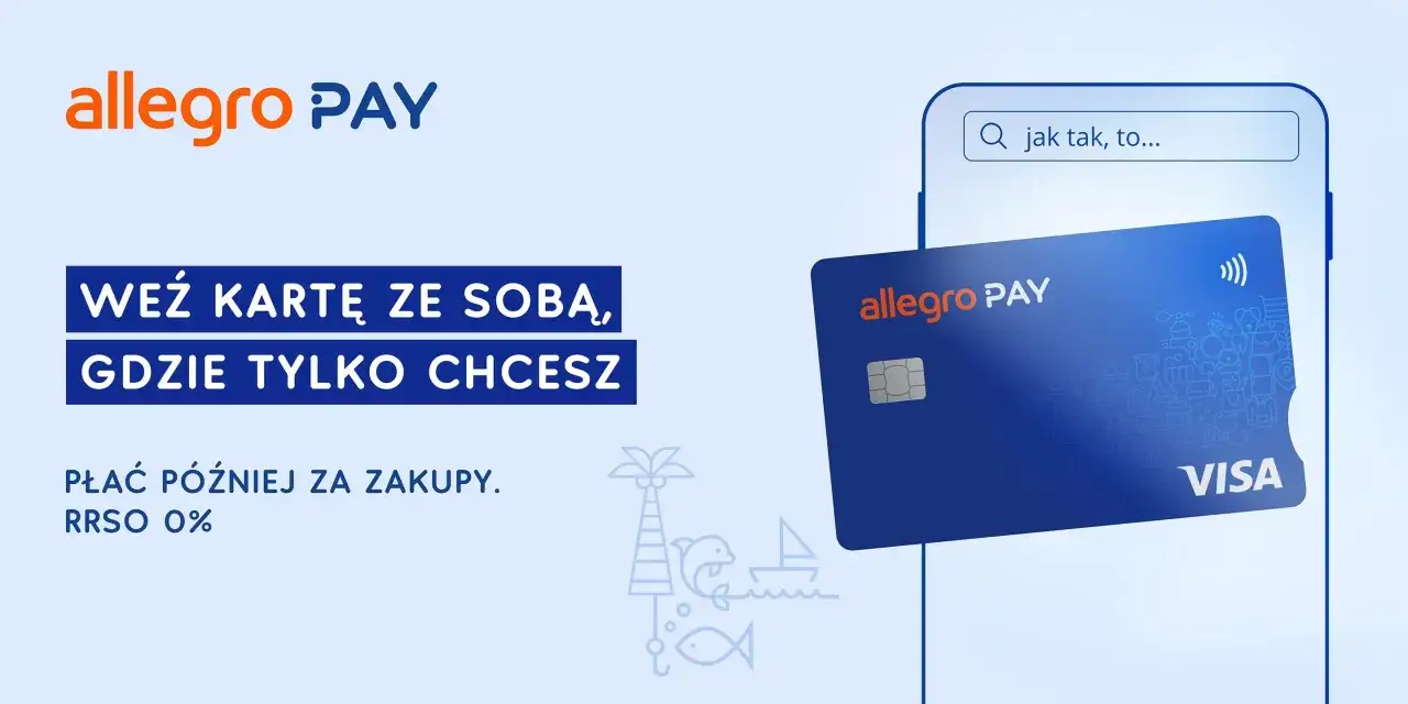 Karta Allegro Pay z napisem