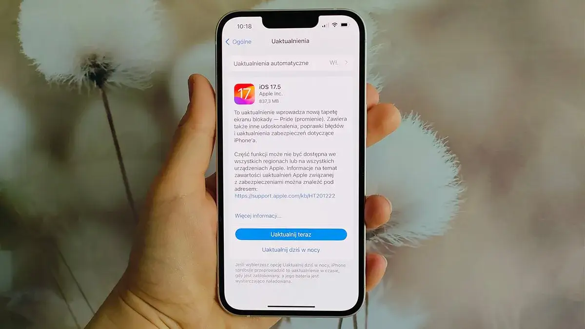 Błąd aktualizacji iOS iPhone