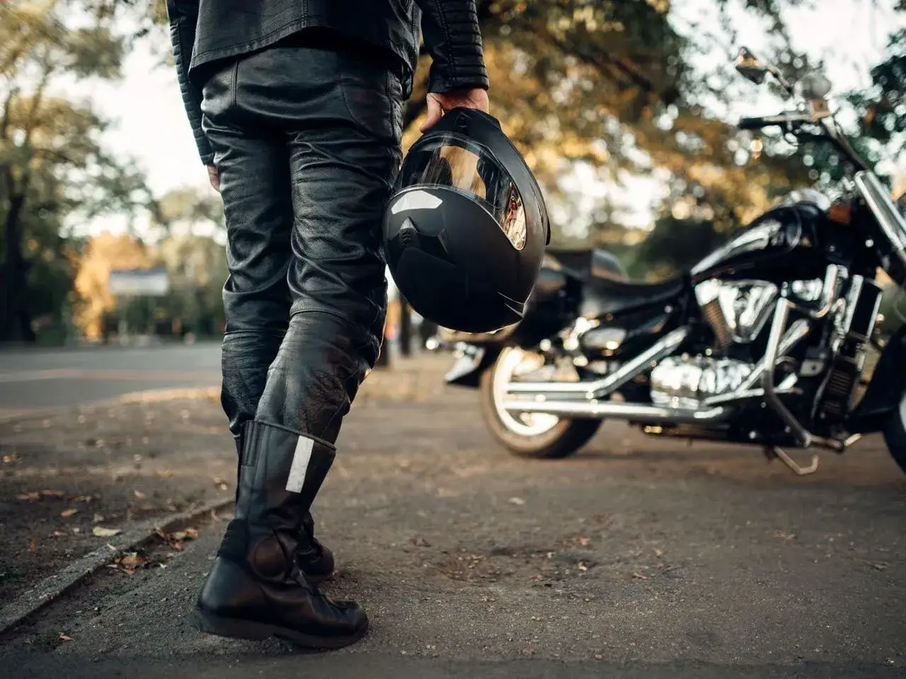 ubiór motocyklowy na cebulkę warstwy
