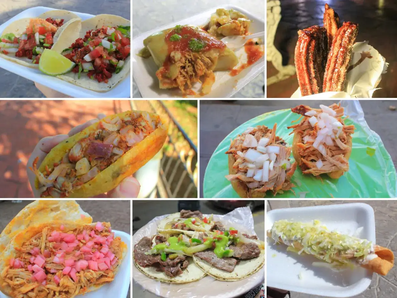 Kolorowe tacos, tamales, churros i inne przysmaki. Wspaniałe jedzenie i przystępne ceny w Meksyku.