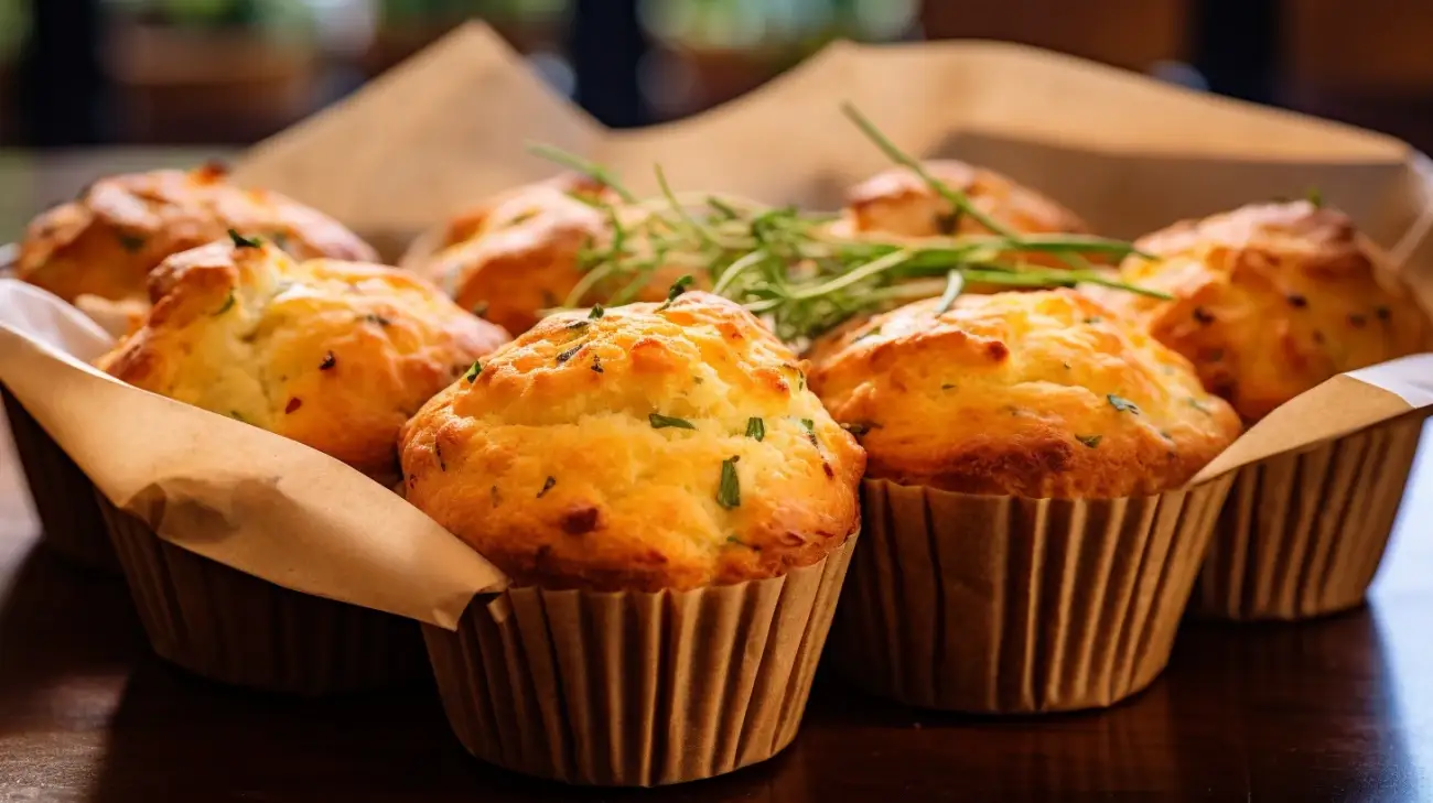 Muffinki na Słono z Szynką i Serem - Pyszne Przepisy