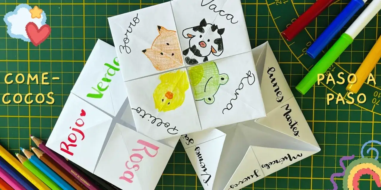 Come-cocos con dibujos de animales y d&iacute;as de la semana, listos para jugar. &iexcl;Ideas creativas para divertirse!