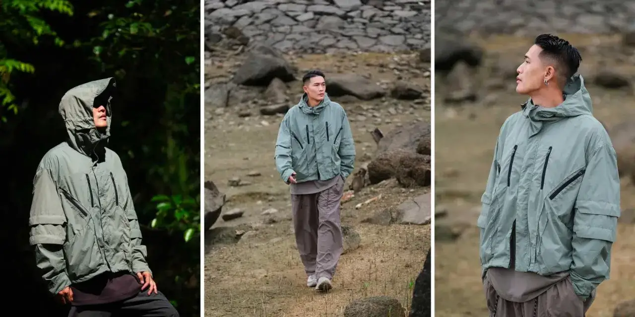 Przykłady stylizacji gorpcore i techwear