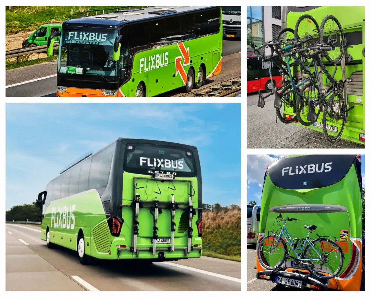 autobus flixbus z bagażnikiem rowerowym