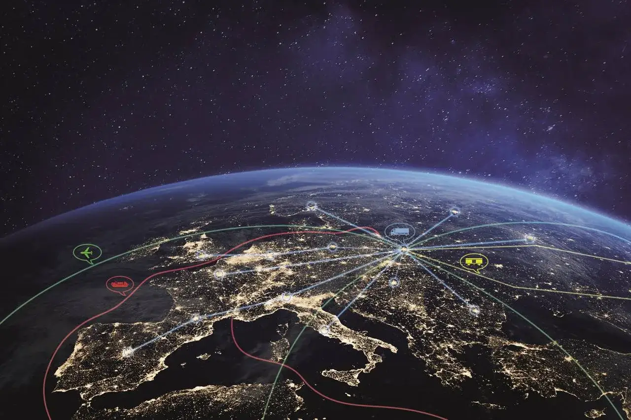spedytor krajowy vs międzynarodowy, mapa transportu