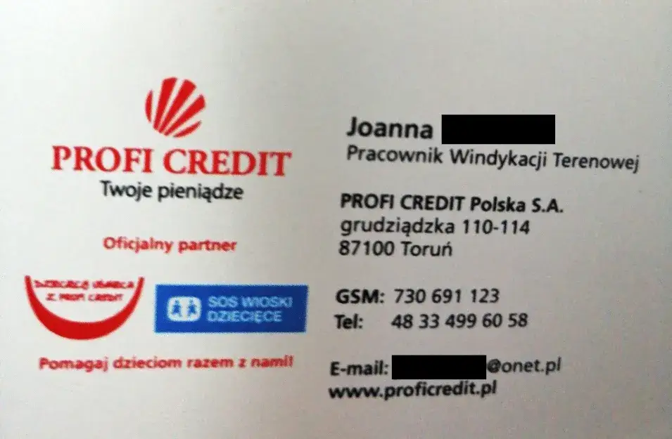 windykator terenowy Profi Credit
