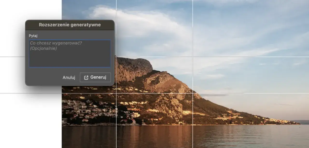 photoshop wypełnienie generatywne przykłady
