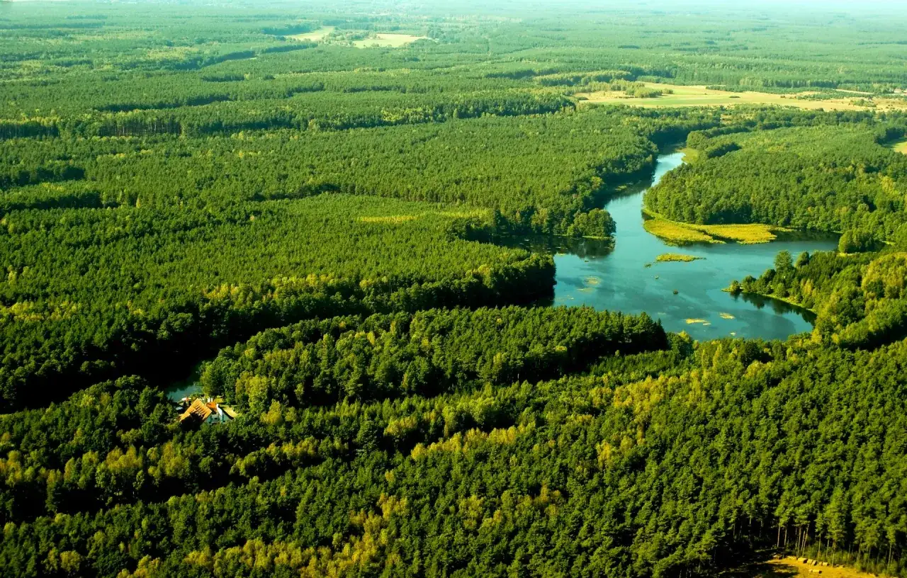 mapa rzek kajakowych Piła Gwda Piława Rurzyca
