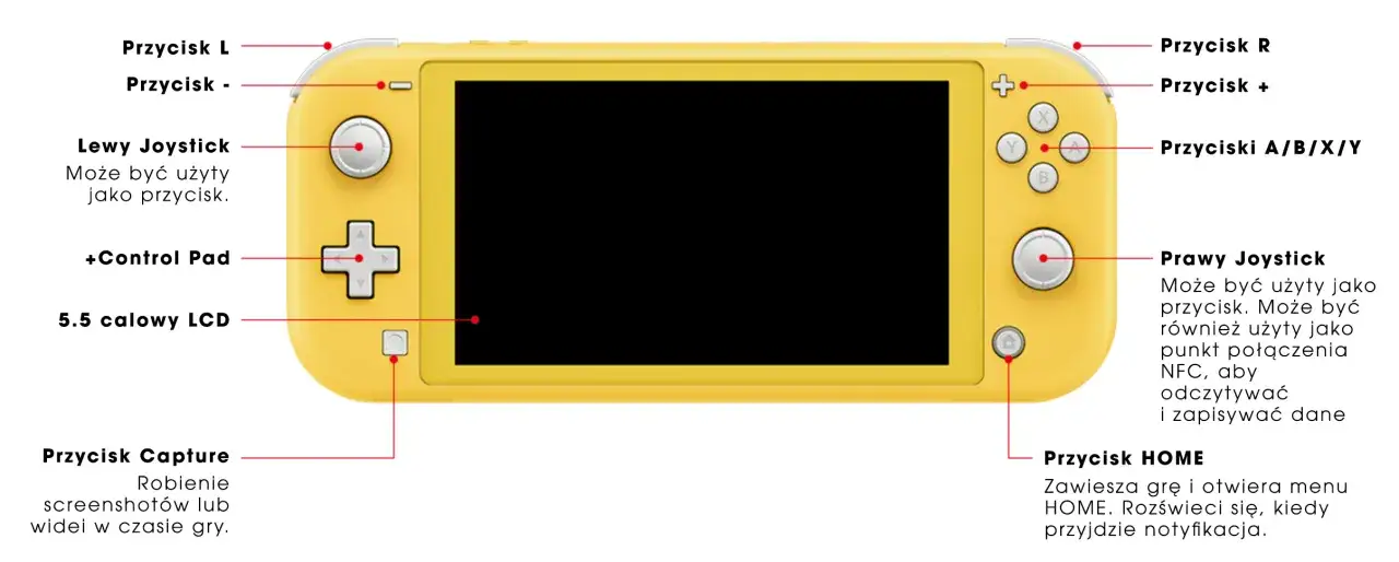 Nintendo Switch konsola główna ustawienia