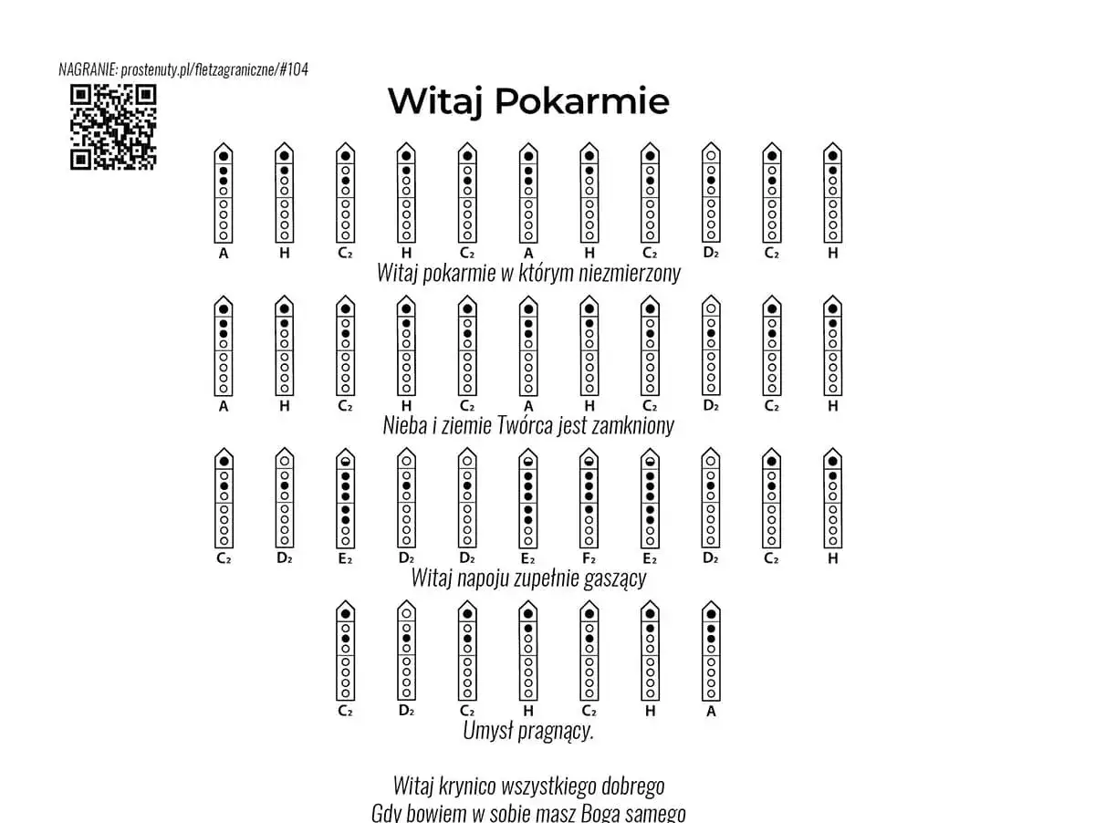 Chwyty na flet poprzeczny do piosenki 