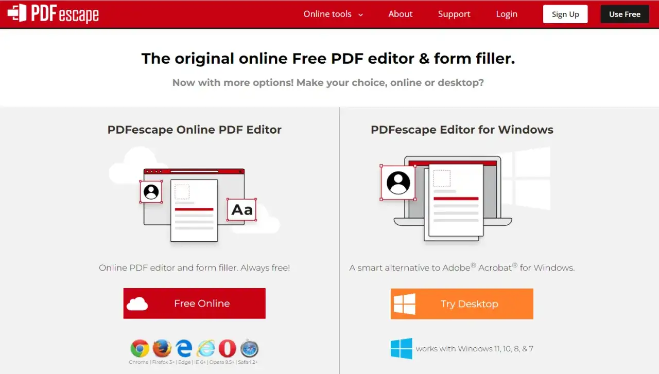 PDFescape: darmowy program do edycji PDF online i na pulpit. Edytuj dokumenty PDF, wypełniaj formularze.