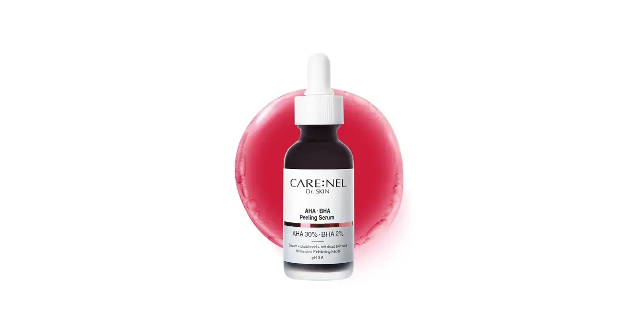 Serum z kwasami AHA BHA 30% 2% od CARE:NEL. Skutecznie usuwa sebum, zaskórniki i martwy naskórek.