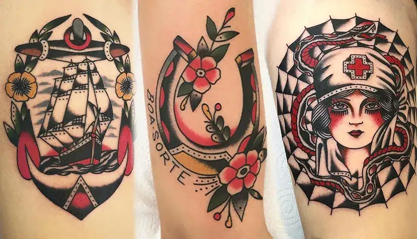 r&oacute;żne style tatuażu przykłady minimalistyczny realistyczny akwarela old school