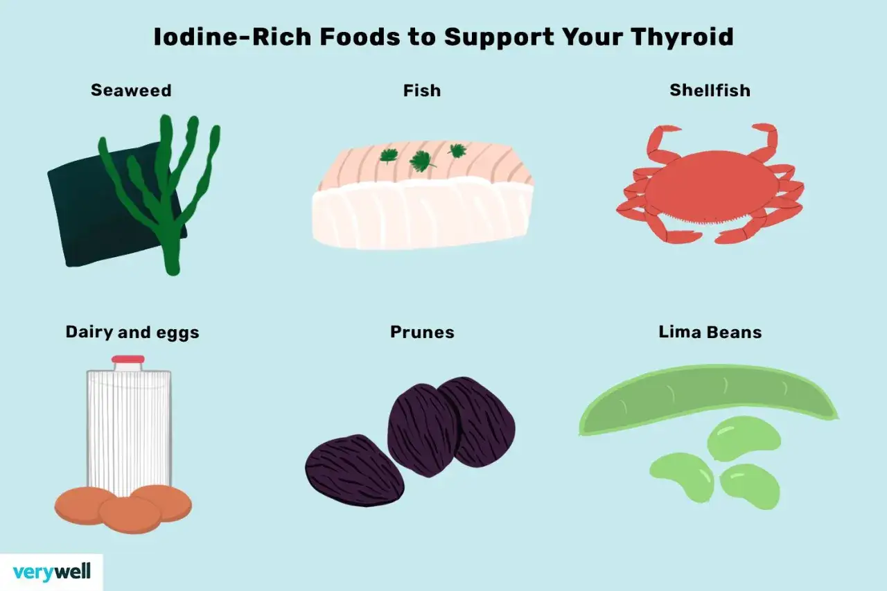 Algues, poisson, fruits de mer, produits laitiers, œufs, pruneaux et haricots de Lima : découvrez les bienfaits de l'iode pour votre thyroïde.