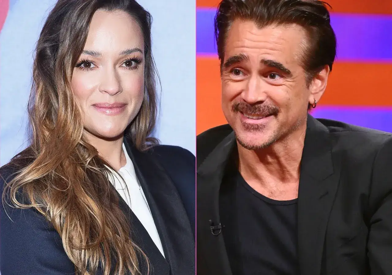 Alicja Bachleda-Curuś i Colin Farrell, jej partner, uśmiechają się do obiektywu.