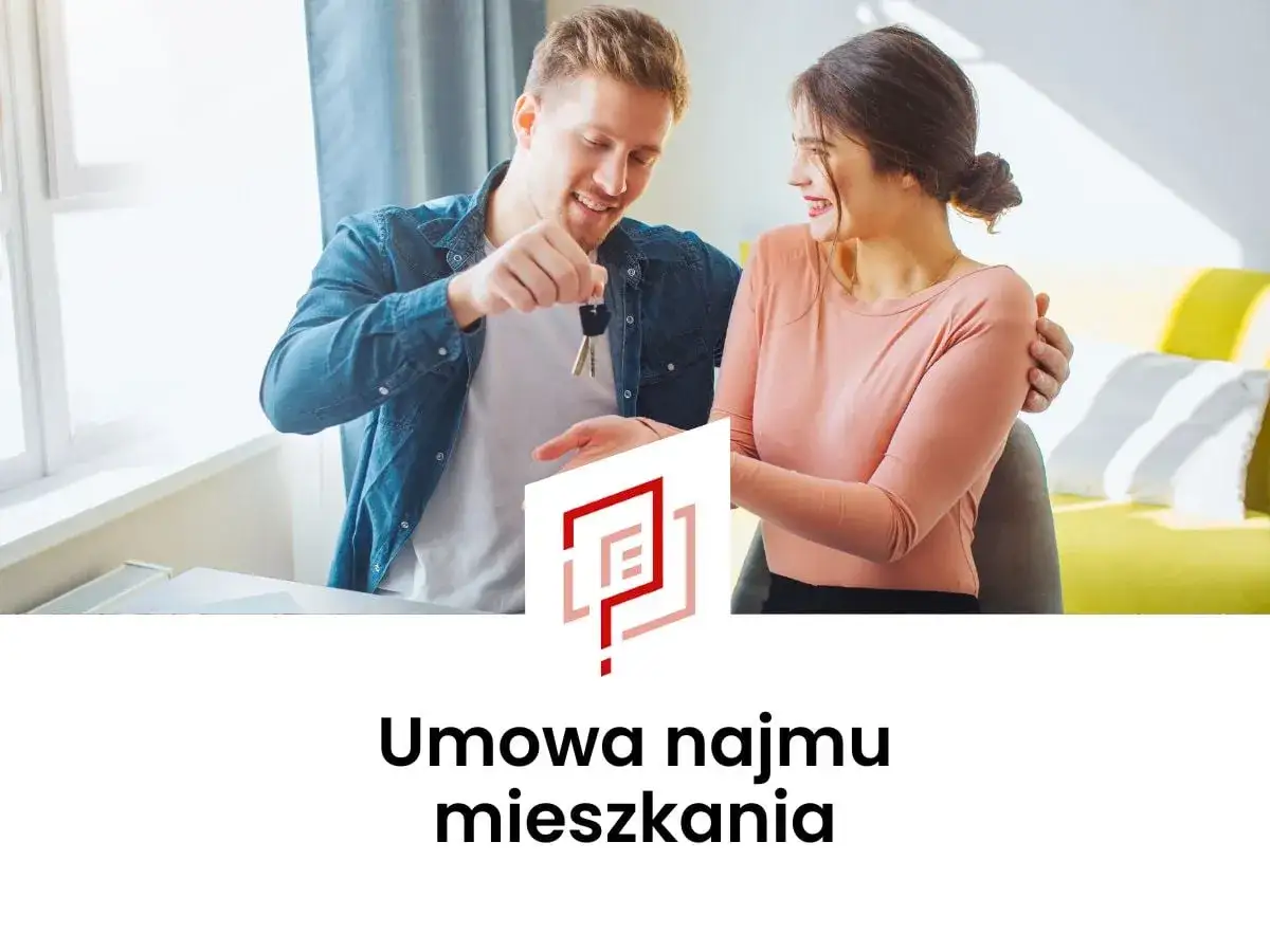 Szczęśliwa para odbiera klucze do mieszkania za odstępne na czas nieokreślony.